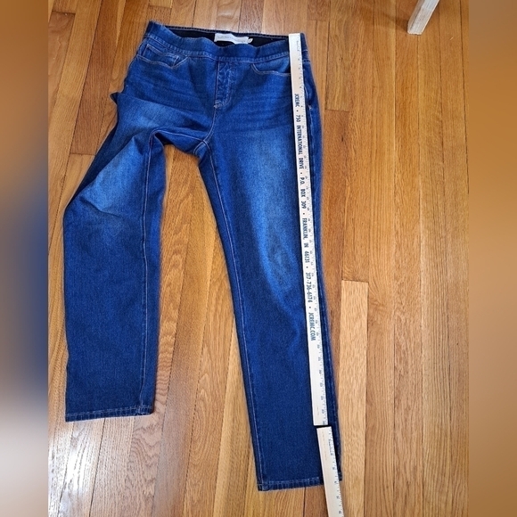 Soft Surroundings Women's Medium Pull On Elastic Waist Pants Denim Jeans Blue - Picture 11 of 11